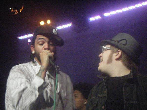 Travis McCoy of Gym Class Heroes and Patrick Stump of Fall Out Boy at Rolling Stone 40th Anniversary Party | Eat Sleep Breathe Music
